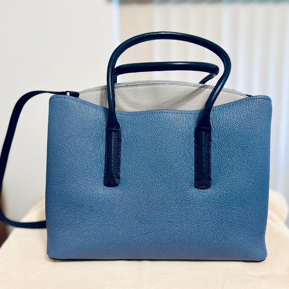 Kate Spade Blue/Gray Handbag EUC - Picture 2 of 4